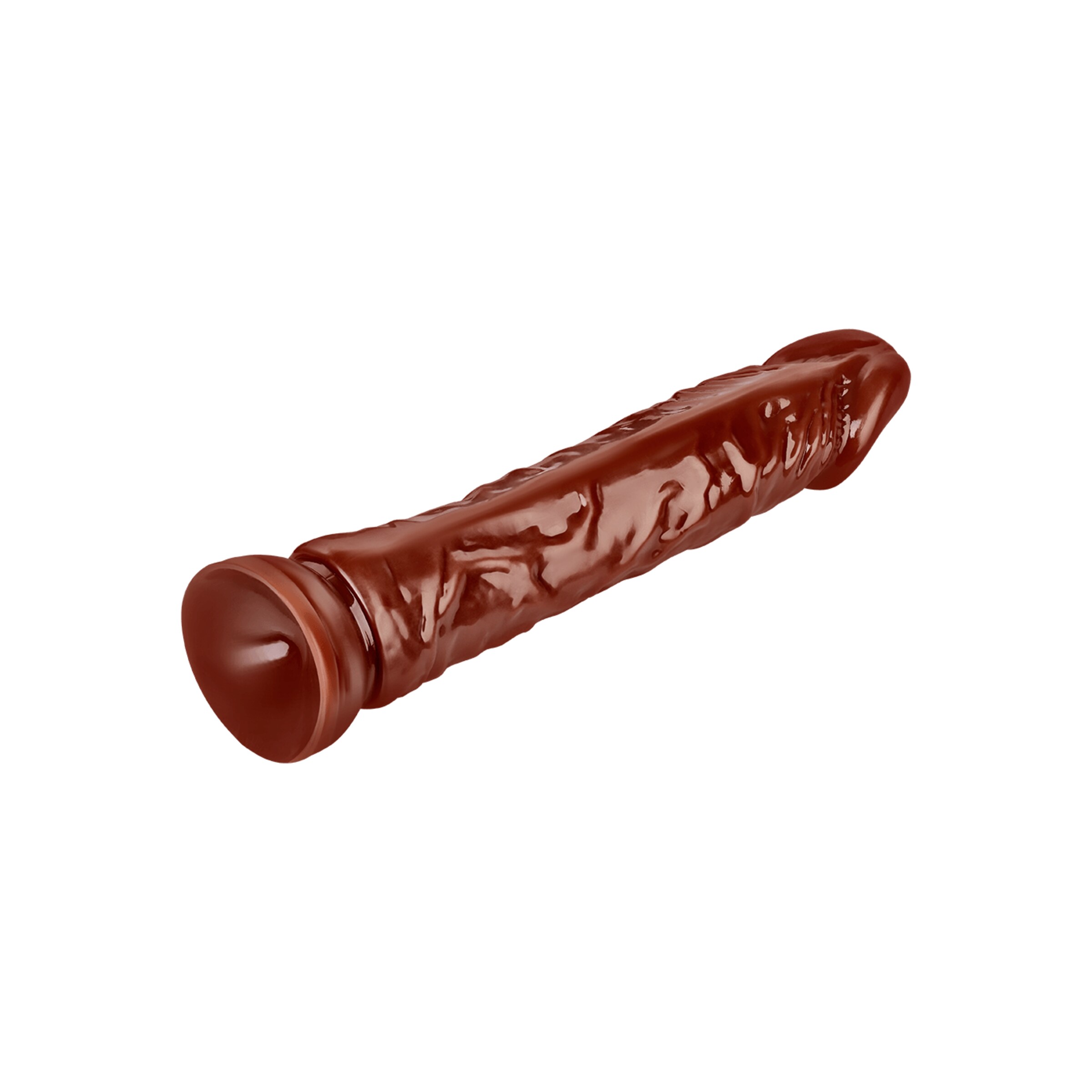 natuurlijke-dildo-met-adering-en-zuignap-22-cm-Natuurlijk donker-6