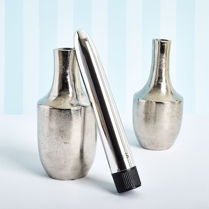zilveren-vibrator-in-klassiek-design-17-5-cm-Silber-2