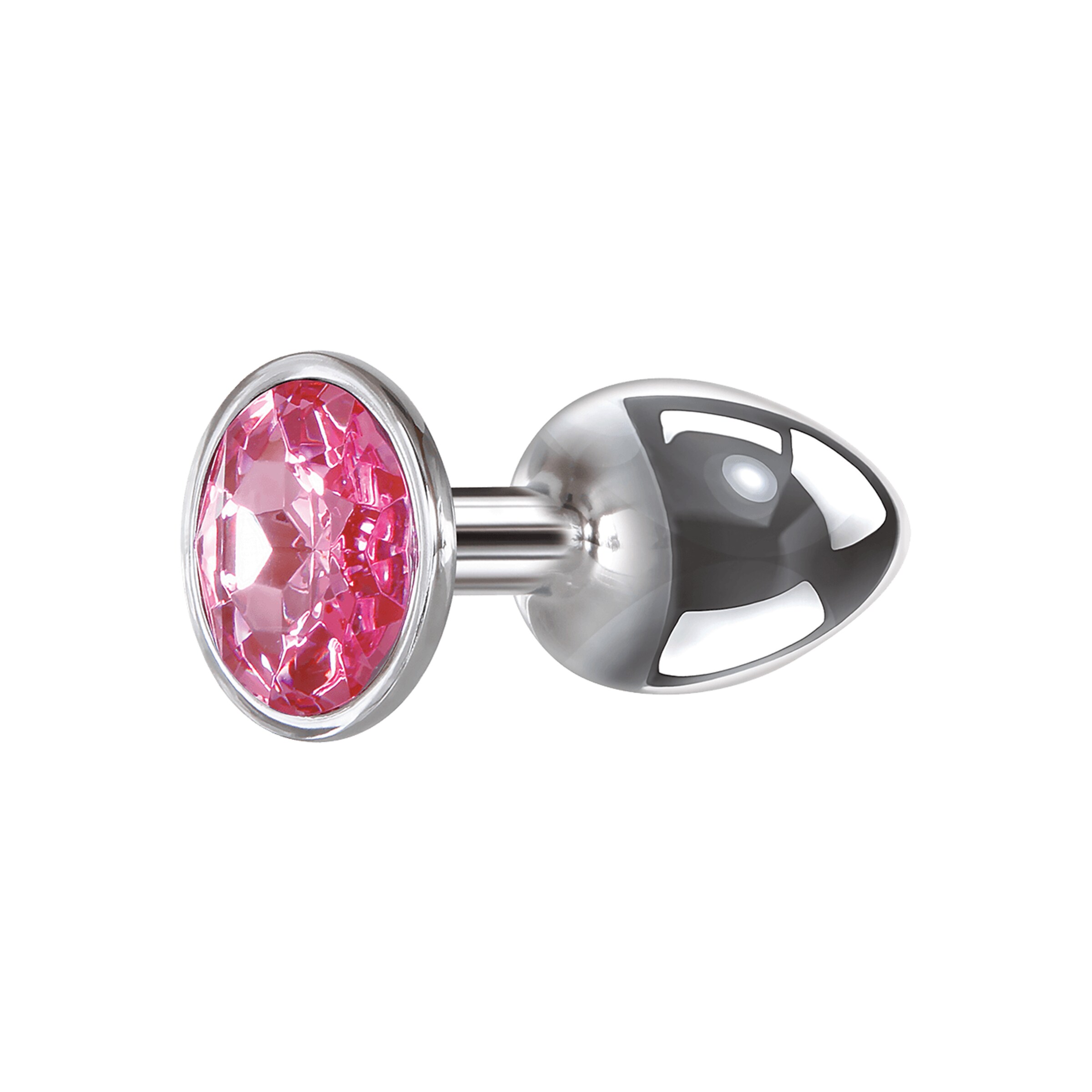 small-pink-gem-anal-plug-7-cm-Pink-Zilver-1