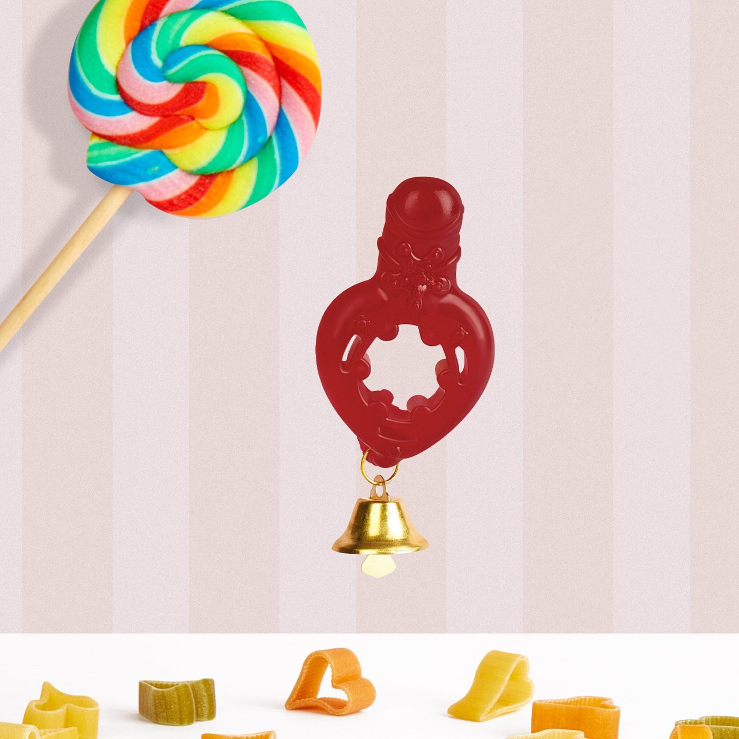 anneau-pénien-avec-cloches-2-[nbhy]-5-cm-Bordeaux-Or-2