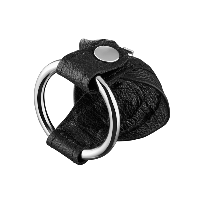 cage-en-cuir-pour-pénis-avec-bouton-pression-Noir-2