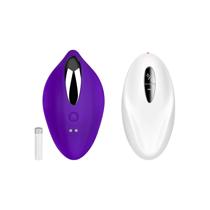 vibromasseur-à-poser-en-silicone-avec-télécommande-8-cm-Violet-1