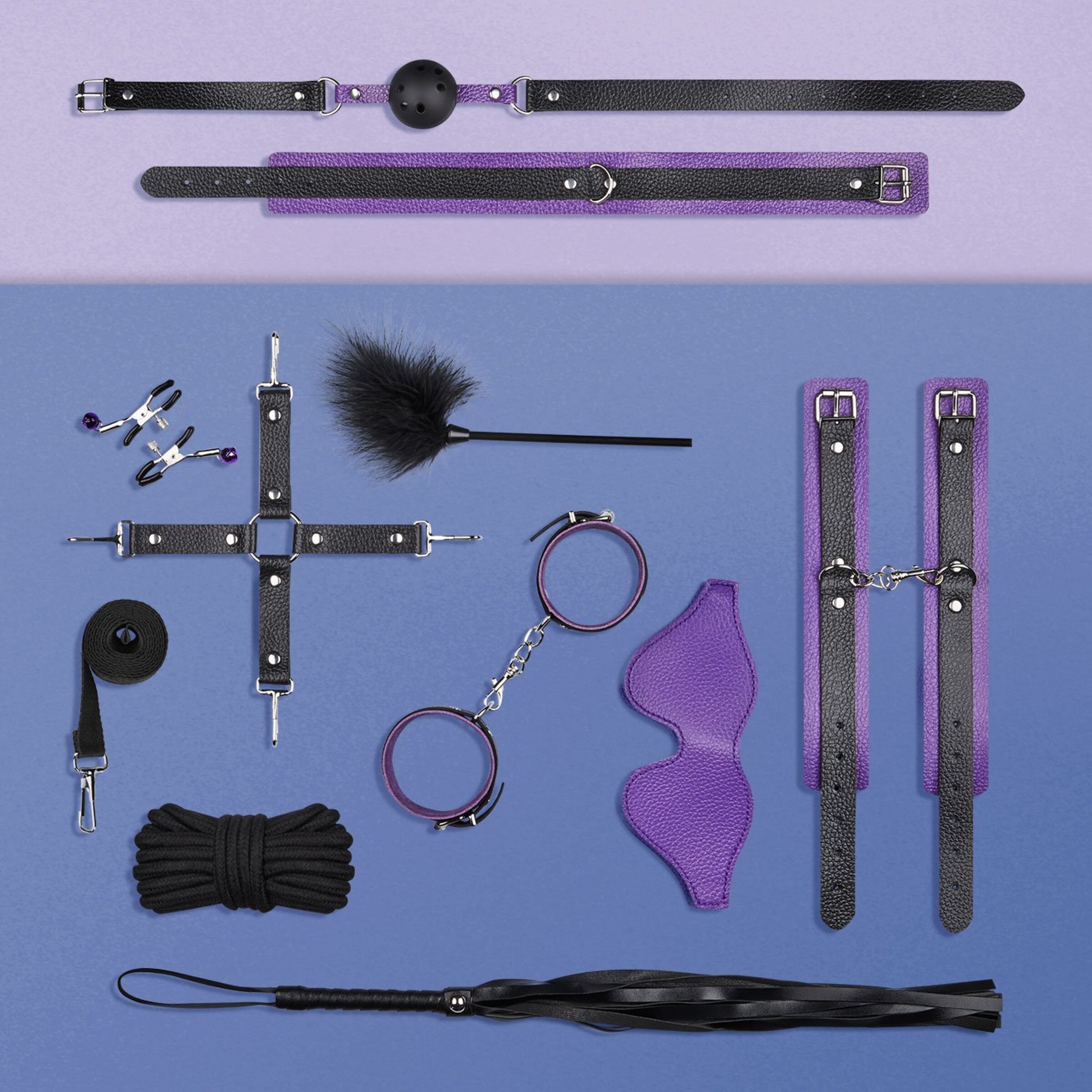 veelzijdige-bdsm-set-11-stuks-Paars-Zwart-2