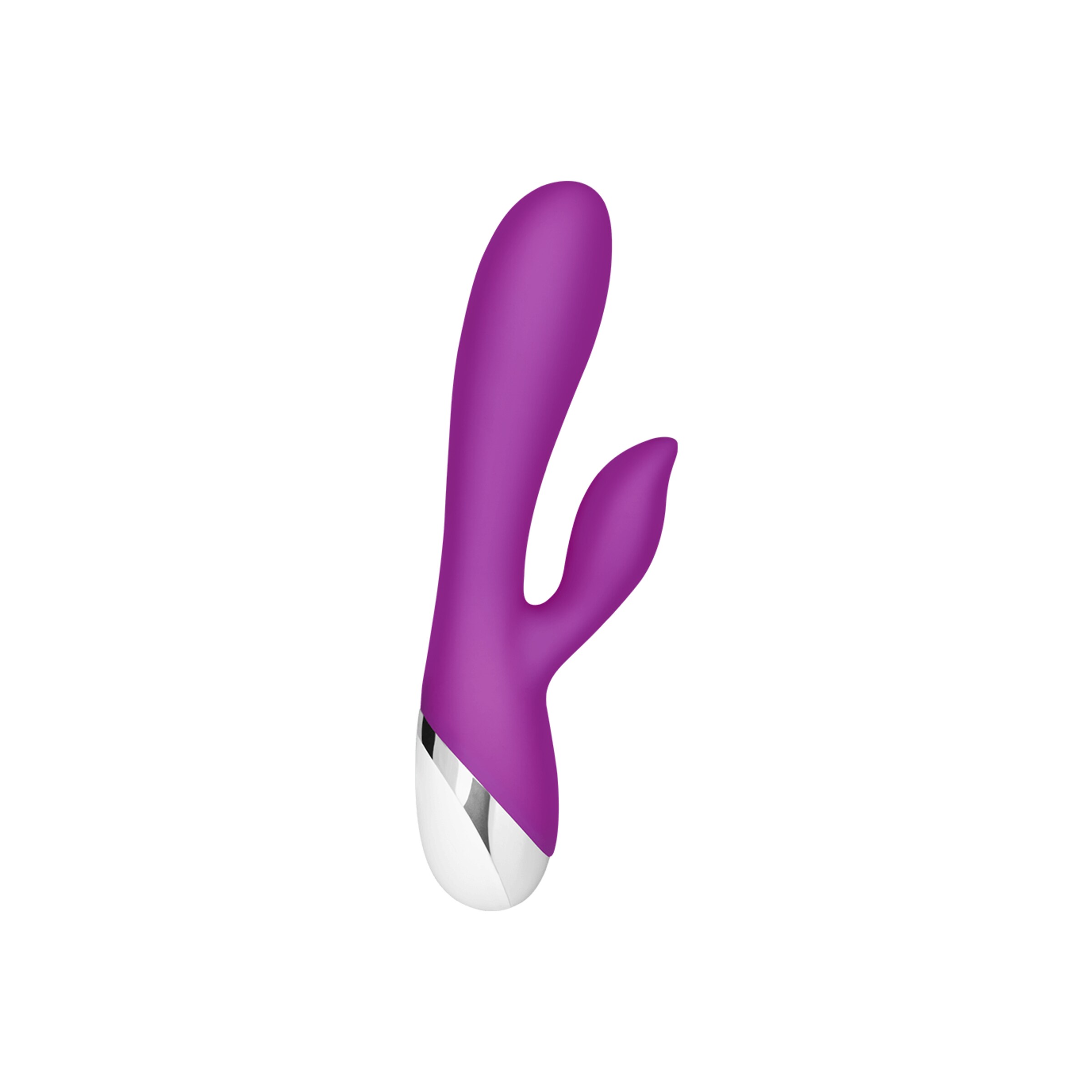siliconen[nbhy]rabbitvibrator-19-5-cm-Violet-Wit-3