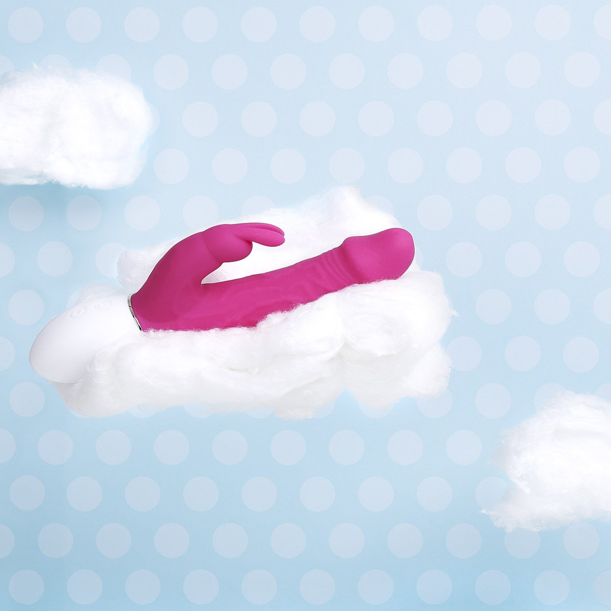 rabbit-en-silicone[nbhy]-avec-nervures-21-cm-Blanc-Rose néon-2