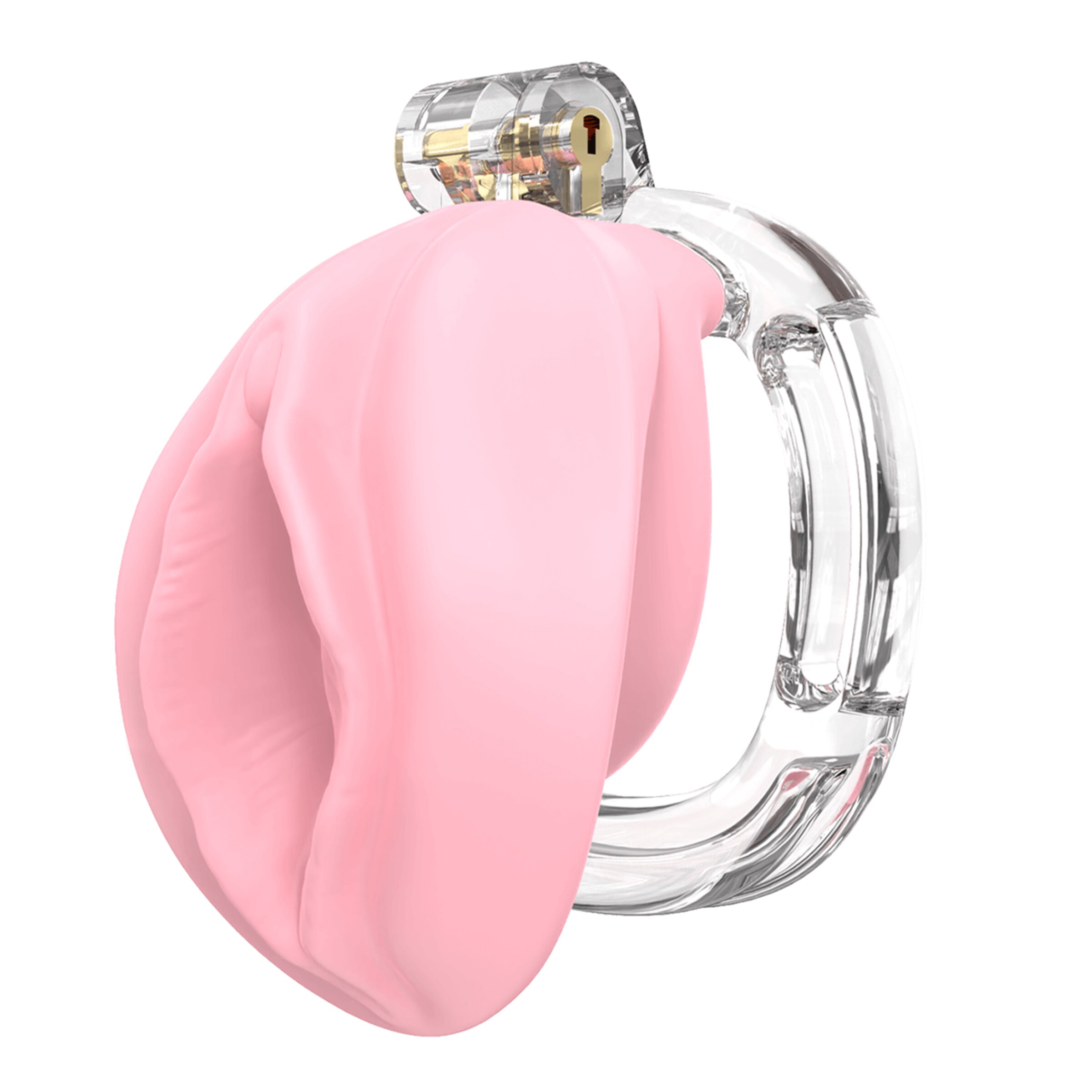 p-cage---pc10-pussy-8-cm-Rosa-Transparent-2