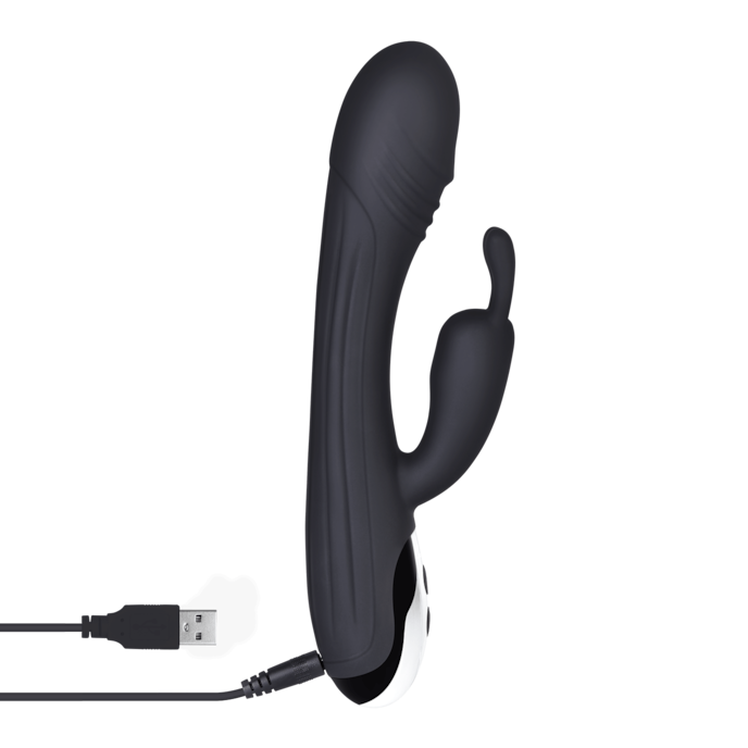 rabbit-van-siliconen-21-cm-Schwarz-Silber-8