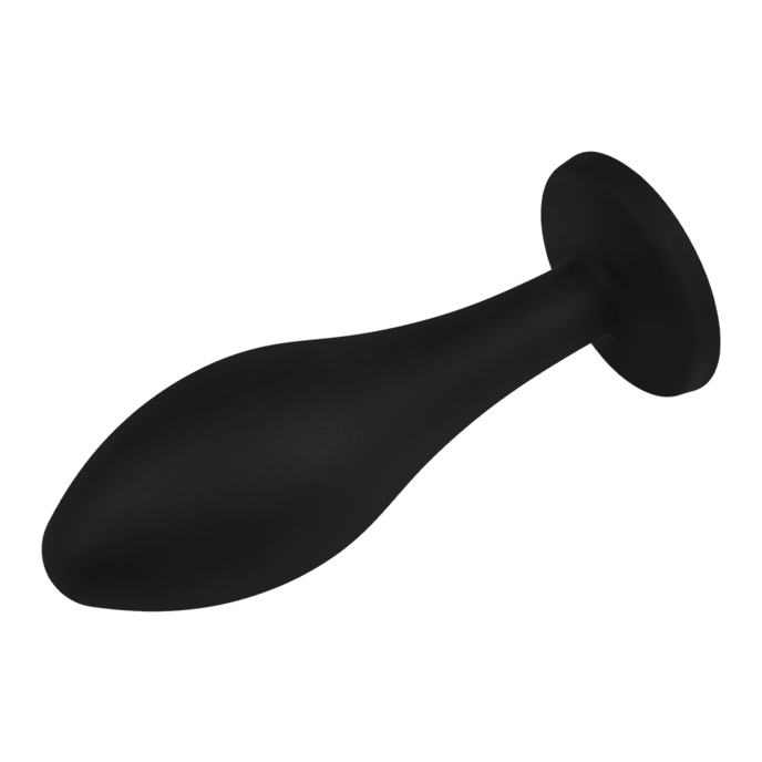 silikon-analplug-mit-schmuckstein---größe-l-10-5-cm-Rot-Schwarz-7