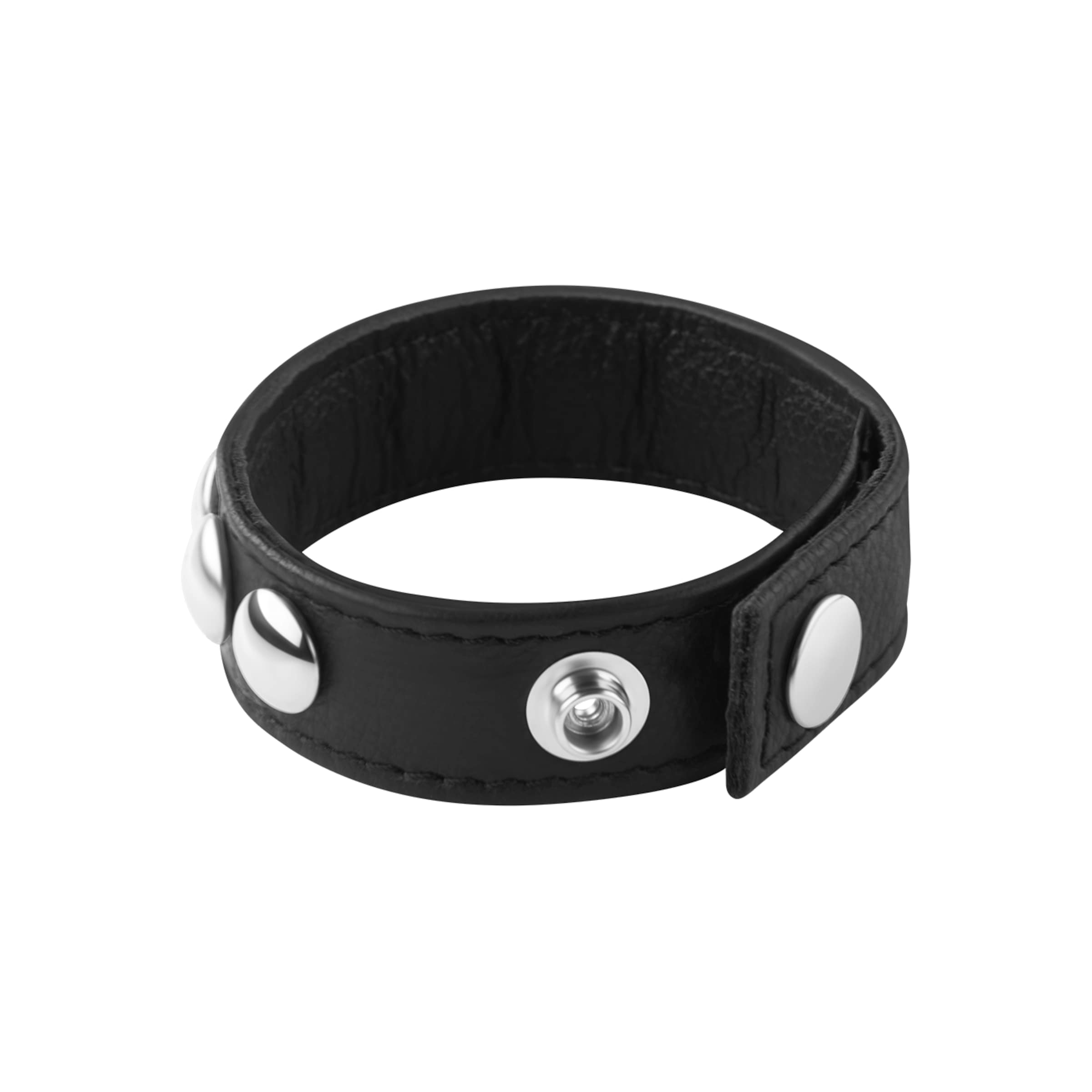 sangle-pénienne-avec-rivets-Argent-Noir-4