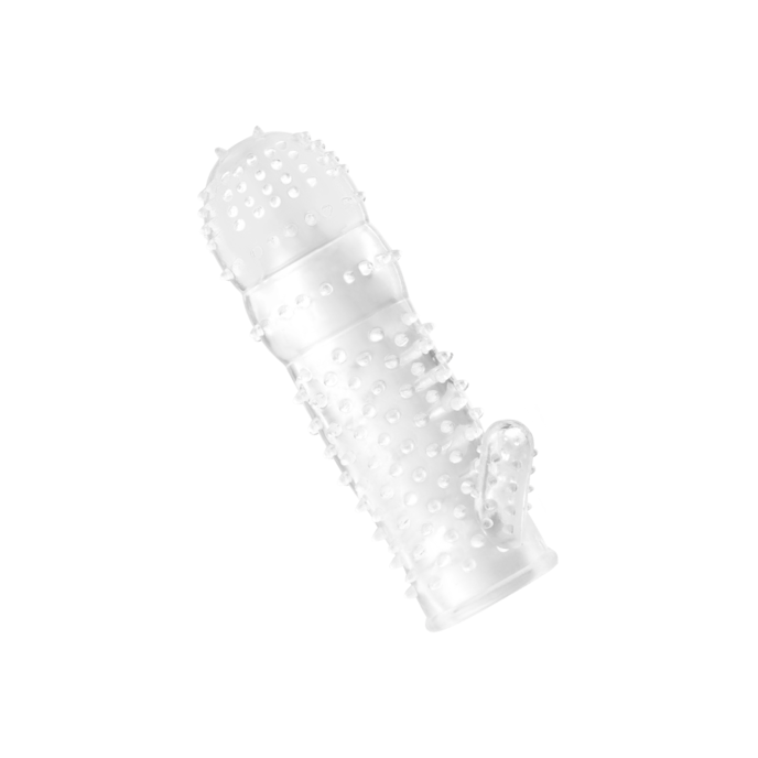 genoppte-penishuls-met-klitorisreizer-13-cm-Transparent-1