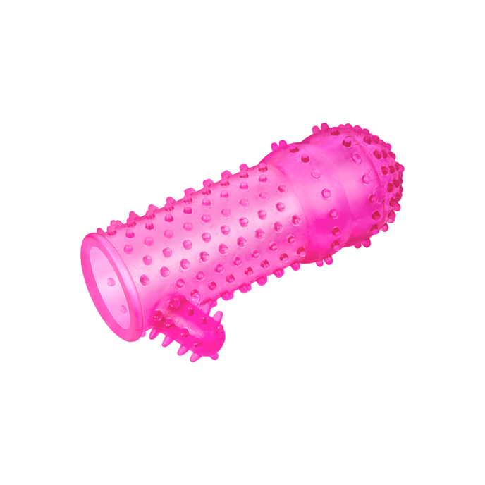 manchon-pénien-à-picots-avec-stimulateur-clitoridien-13cm-Rose-6