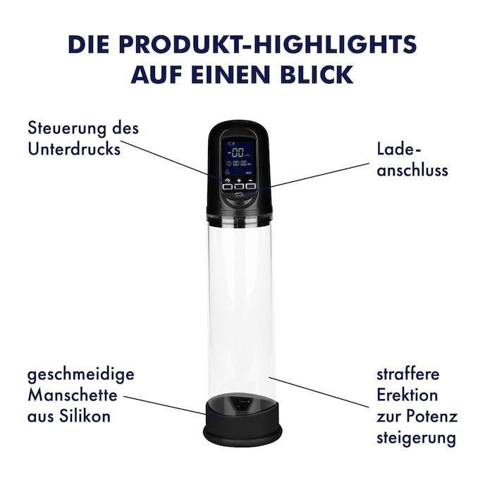 Elektrische Penispumpe, 31 cm transparent online kaufen Elektrische Penispumpe, 31 cm transparent online kaufen