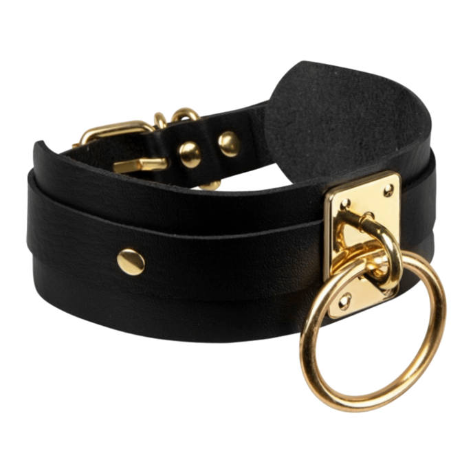 o-ring-collar-Gold-Schwarz-1