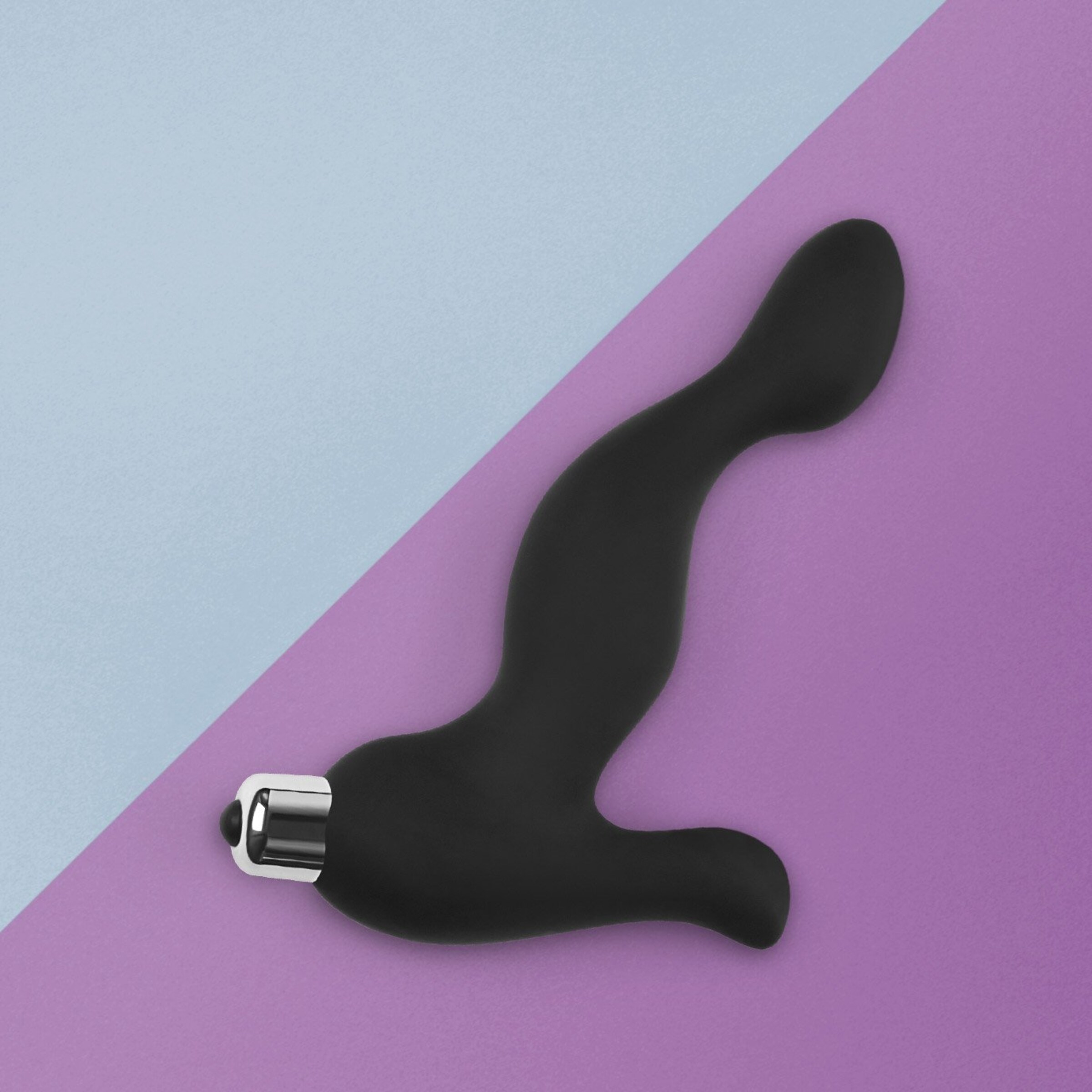 anale-siliconenvibrator-met-perineum-stimulator-14-cm-Zwart-2