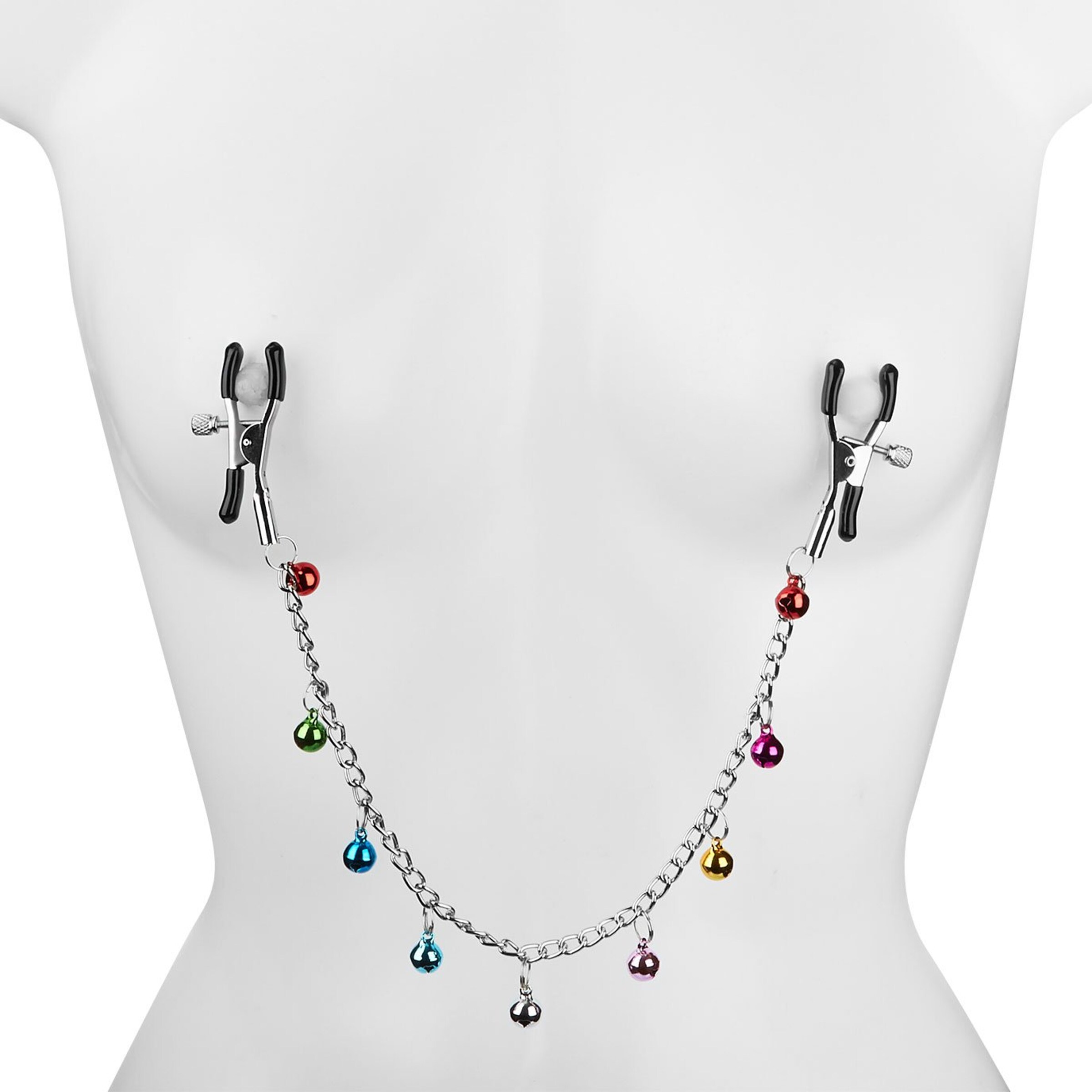 nippelklemmen-mit-glöckchen-Bunt-Schwarz-Silber-3