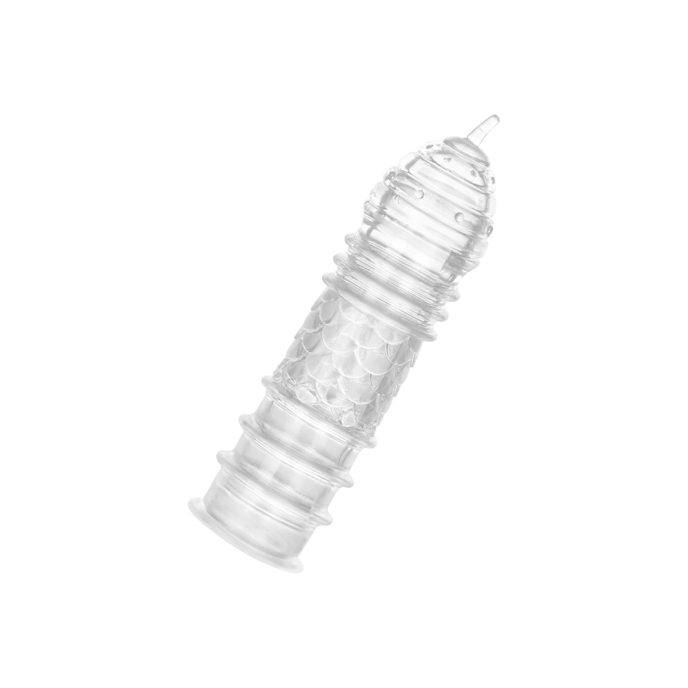 manchon-pénien-structuré-15-5-cm-Transparent-1