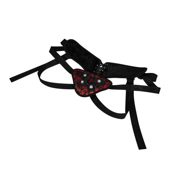 romantisch-strap-on-harnas-Rood-Zwart-5