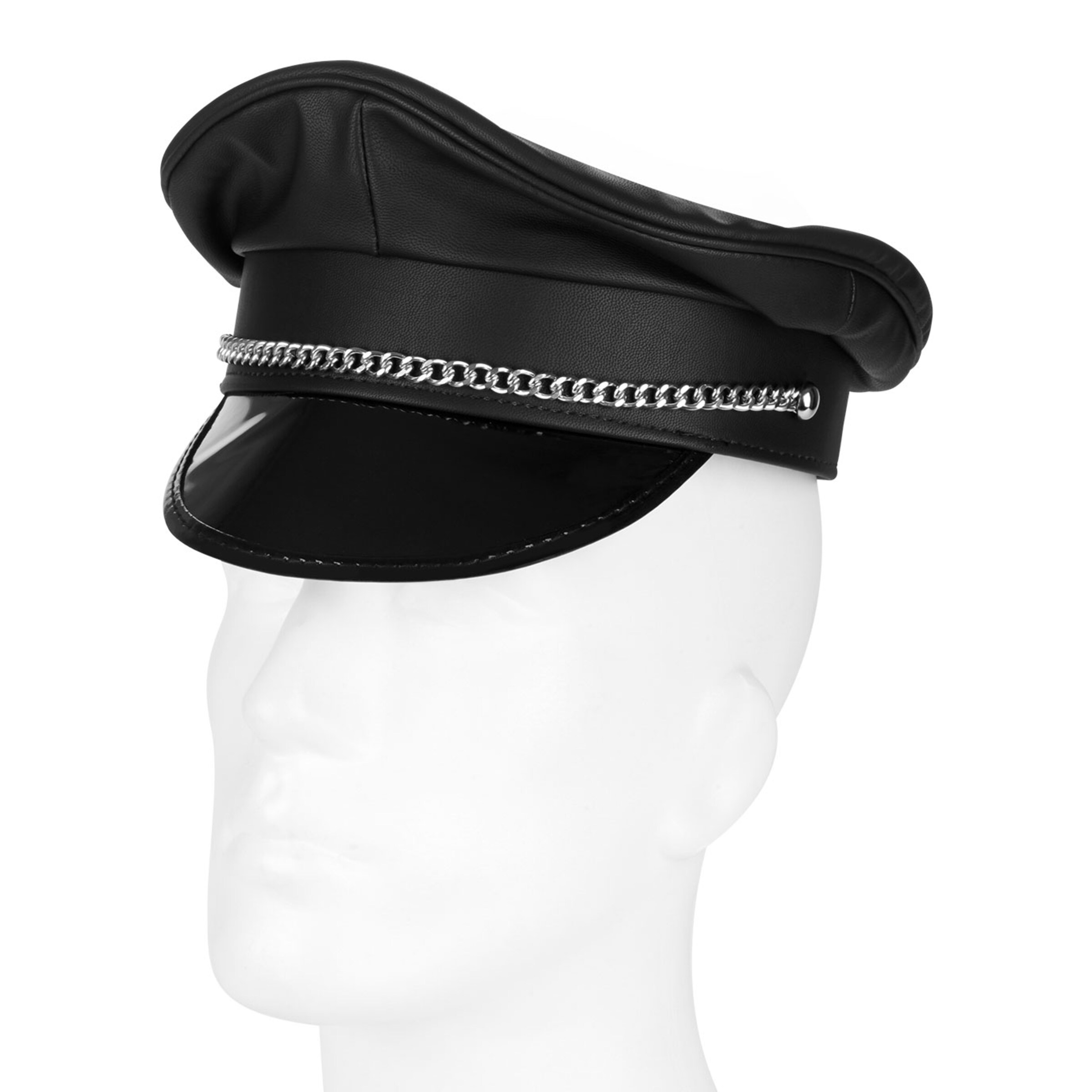 politiepet-in-leerlook-Zwart-4