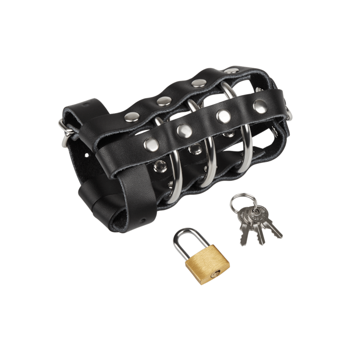 peniskooi-met-slot-11-5-cm-Schwarz-Silber-6