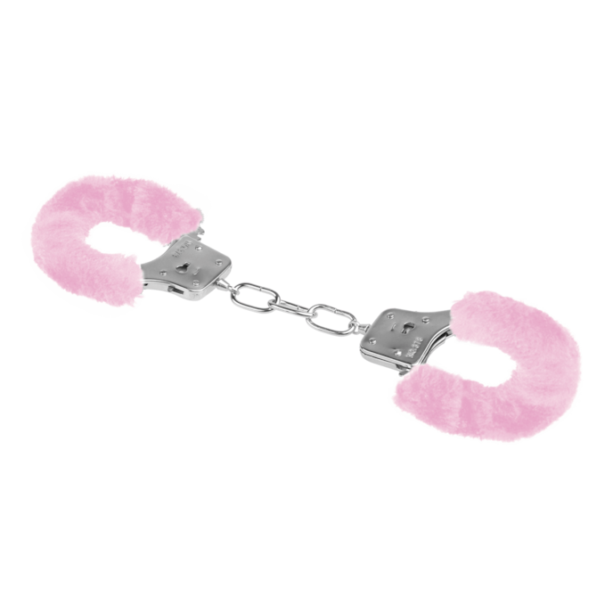 menottes-avec-peluche-Argent-Rose-1