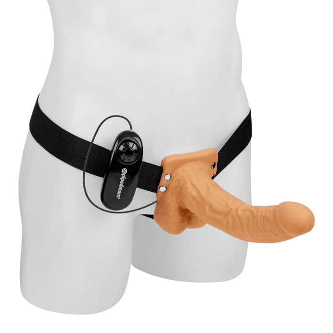 vibrating-hollow-strap-on-with-balls-25-cm-Natur-hell-Schwarz-1