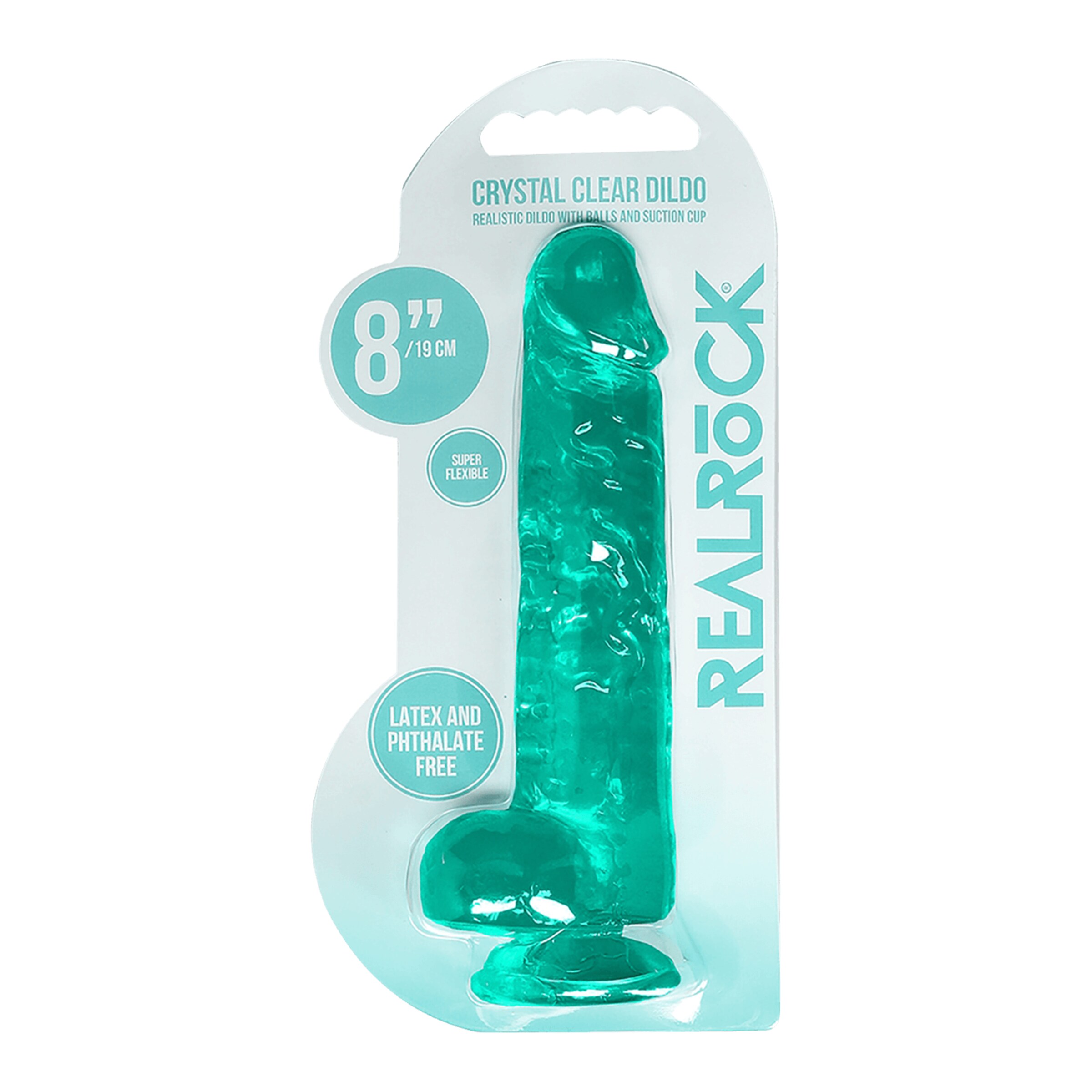 crystal-clear---dildo-with-balls-21-cm-Türkis-4