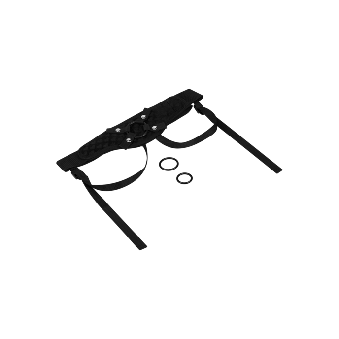 strap-on-rembourré-à-motif-cœur-4-pièces-Argent-Noir-5