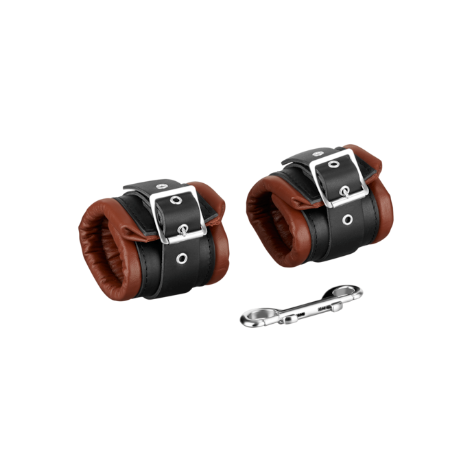 gewatteerde-handboeien-Bruin-Zwart-3