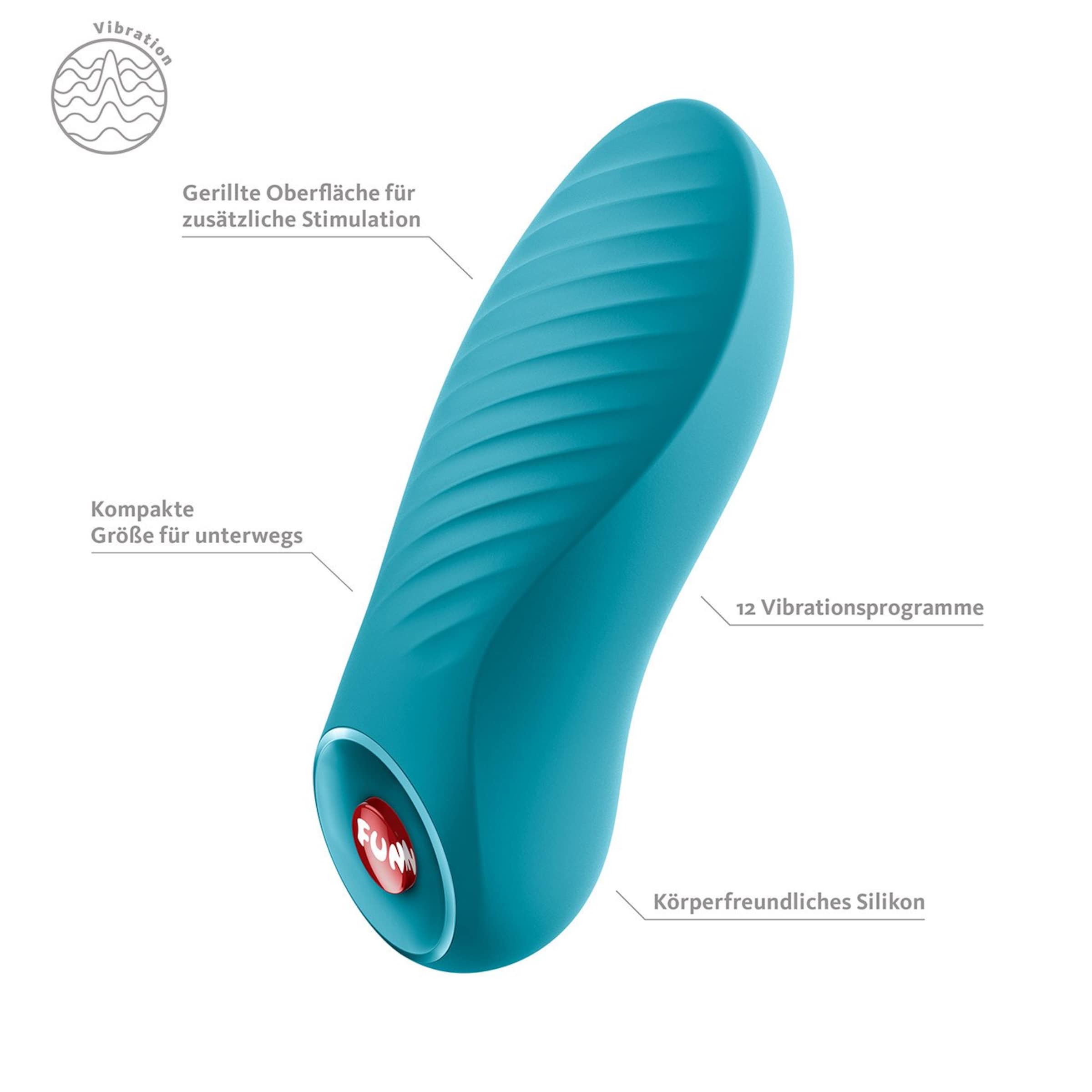 Minivibrator Fun Factory 'Bijou', 9,4 cm trkis