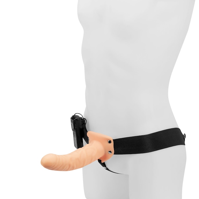 realistic-hollow-strap-on-22-cm-Naturel clair-Noir-1