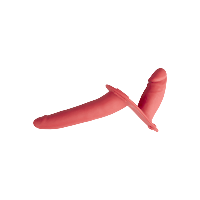 dubbele-siliconen-strap-on-dildo-16-cm-Pink-3