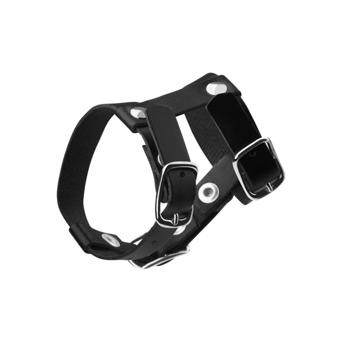 ceinture-pour-pénis-et-testicules-en-cuir-lisse-Noir-4