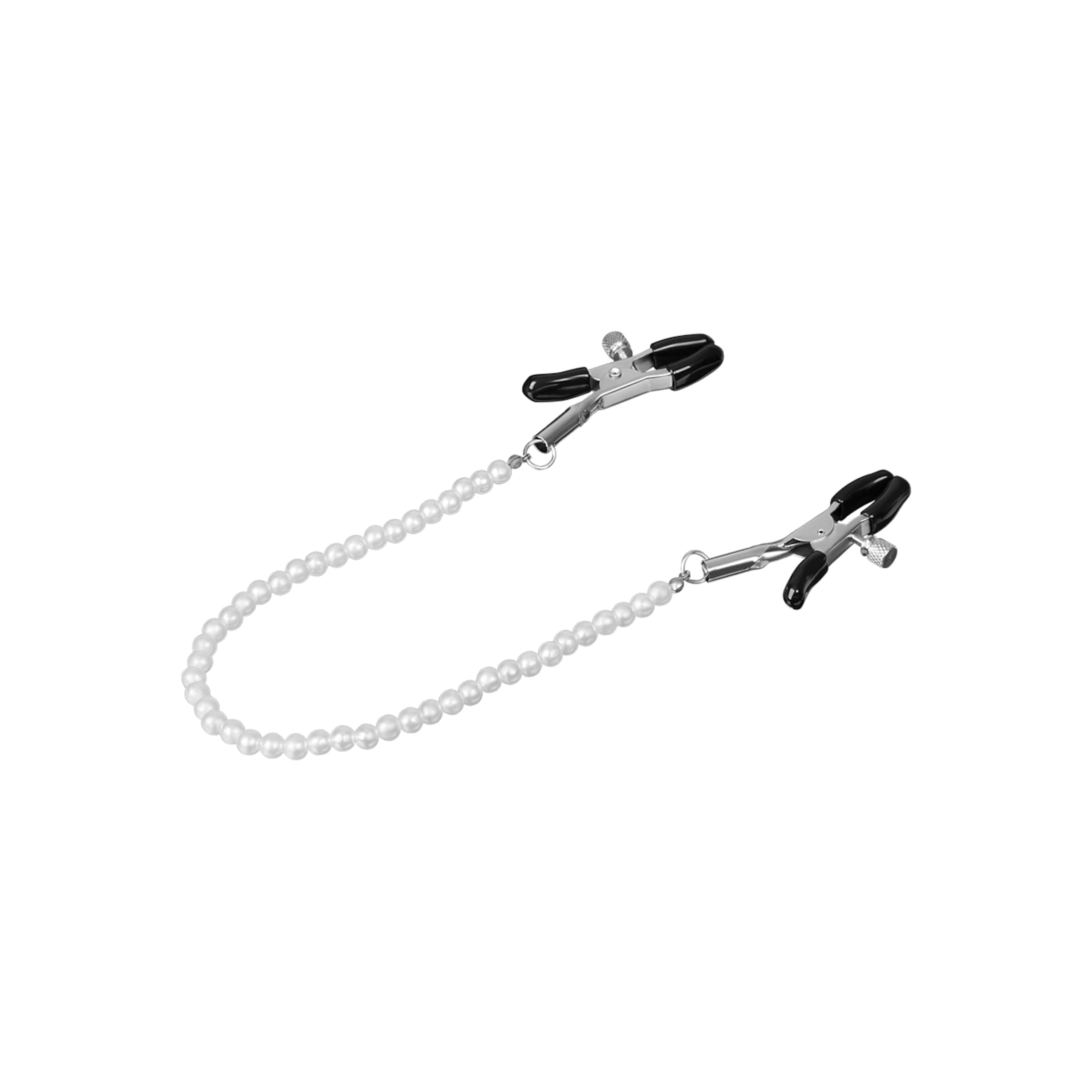 pinces-à-tétons-avec-perles-Argent-Blanc-Noir-2