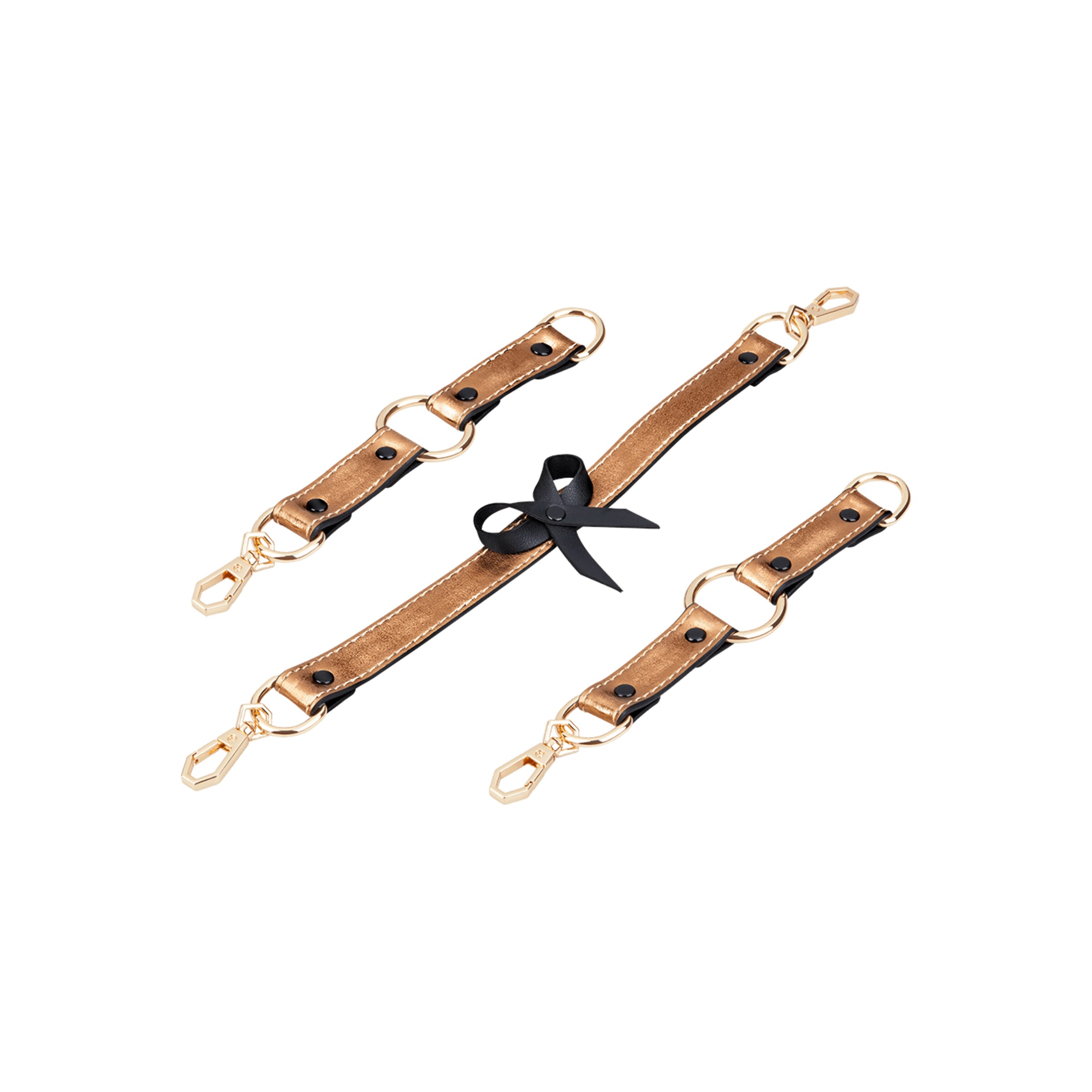 ensemble-collier-et-menottes-Noir-Or-4