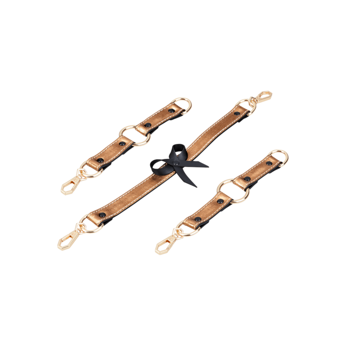 set-met-halsband-en-handboeien-Goud-Schwarz-4