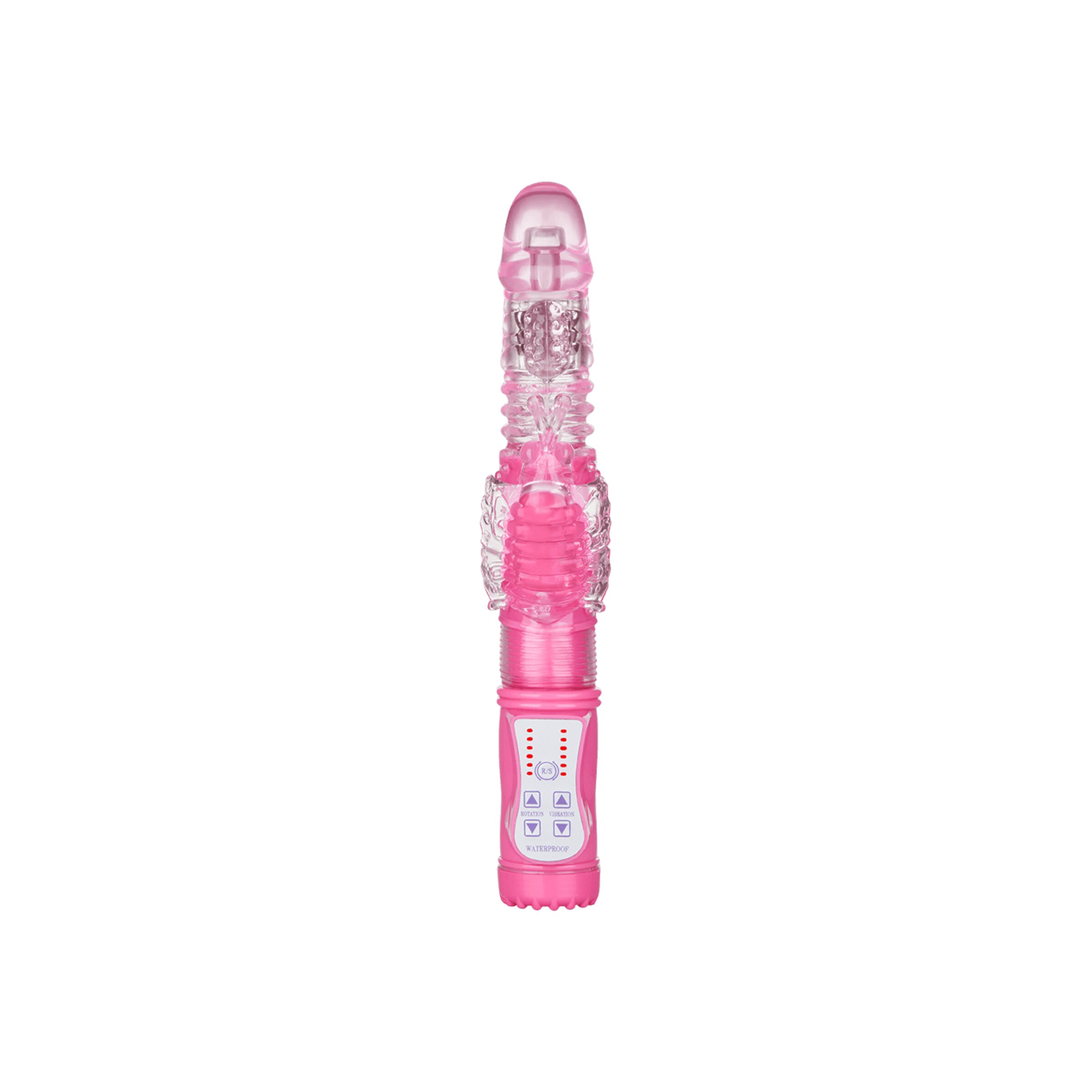 stoßender-perlen-hy]vibrator-26-cm-Pink-Transparent-5