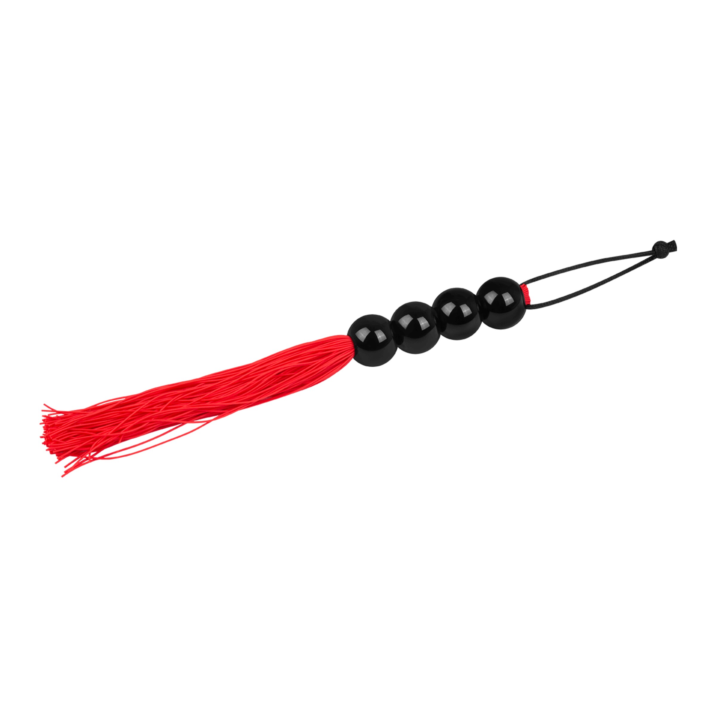 fouet-en-silicone-avec-poignée-à-boule-Noir-Rouge-2