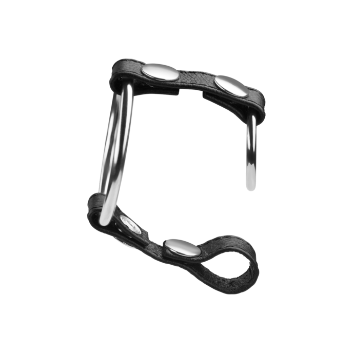 manchette-pour-pénis-et-testicules-3-5-&-5-cm-Argent-Noir-2