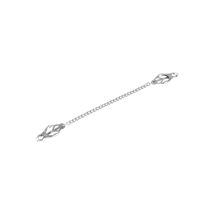 geklede-klem-met-verbindingsketting-Zilver-2
