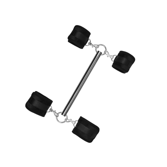 spreader-bar-with-4-detachable-cuffs-3-pièces-Argent-Noir-Violet-1