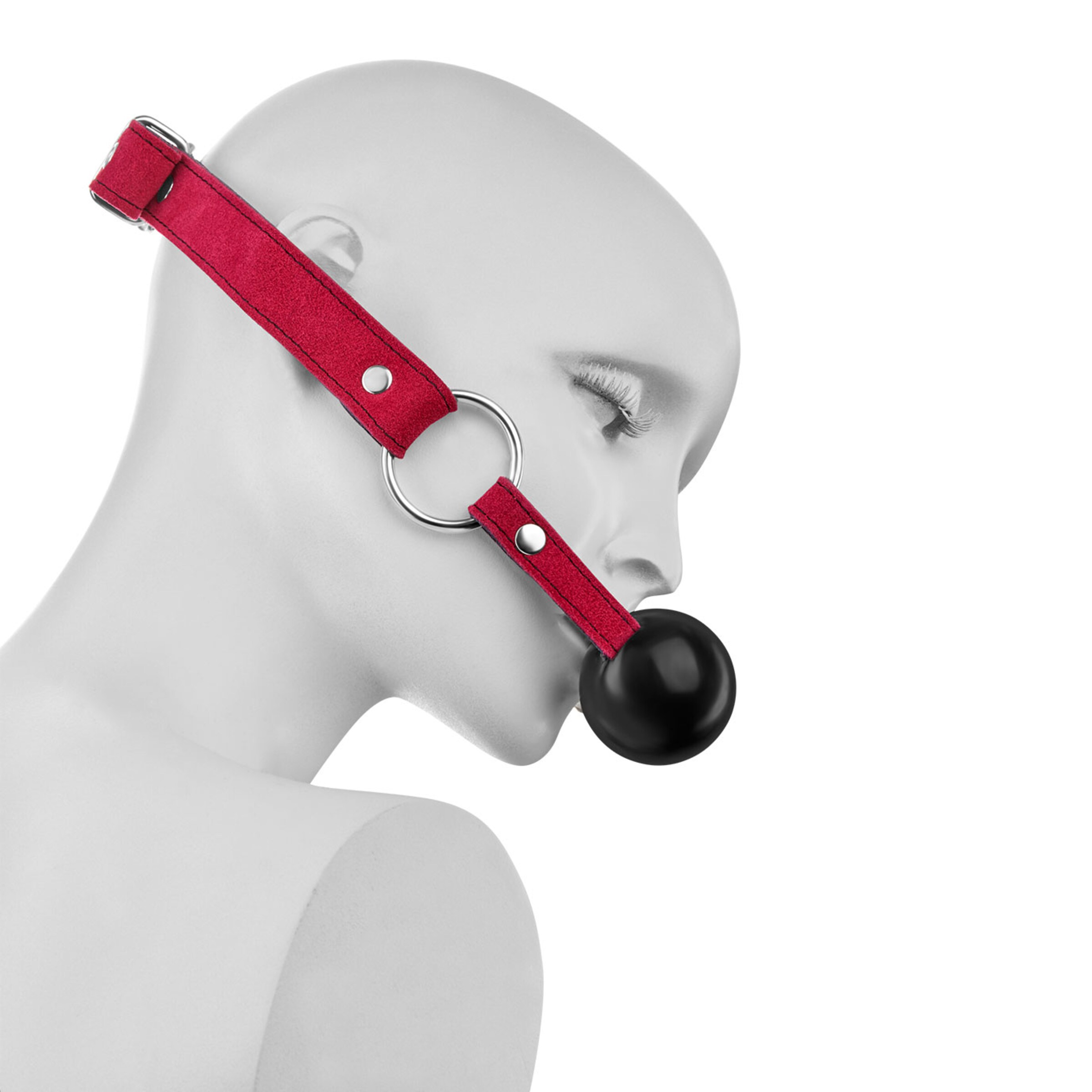 bâillon-avec-boule-en-silicone-Noir-Violet-2