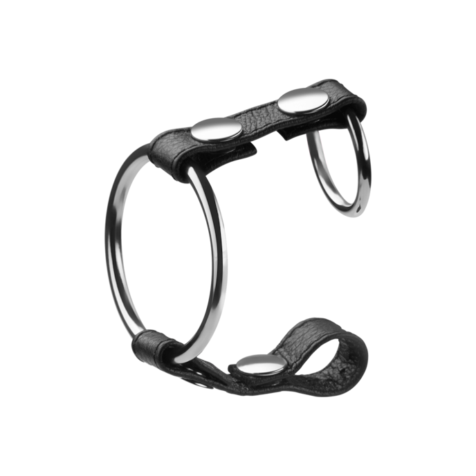 manchette-pour-pénis-et-testicules-3-5-&-5-cm-Argent-Noir-3