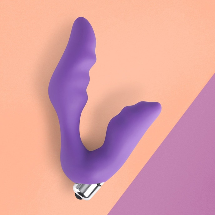 anale-vibrator-met-siliconen-perineum-stimulator-14-cm-Purper-2
