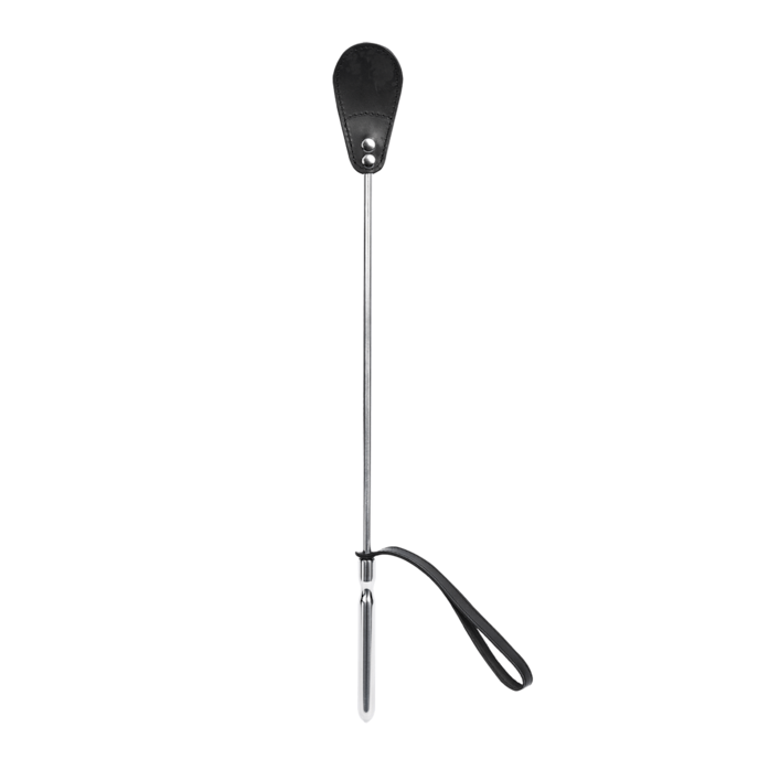 longue-cravache-en-métal-Argent-Noir-2