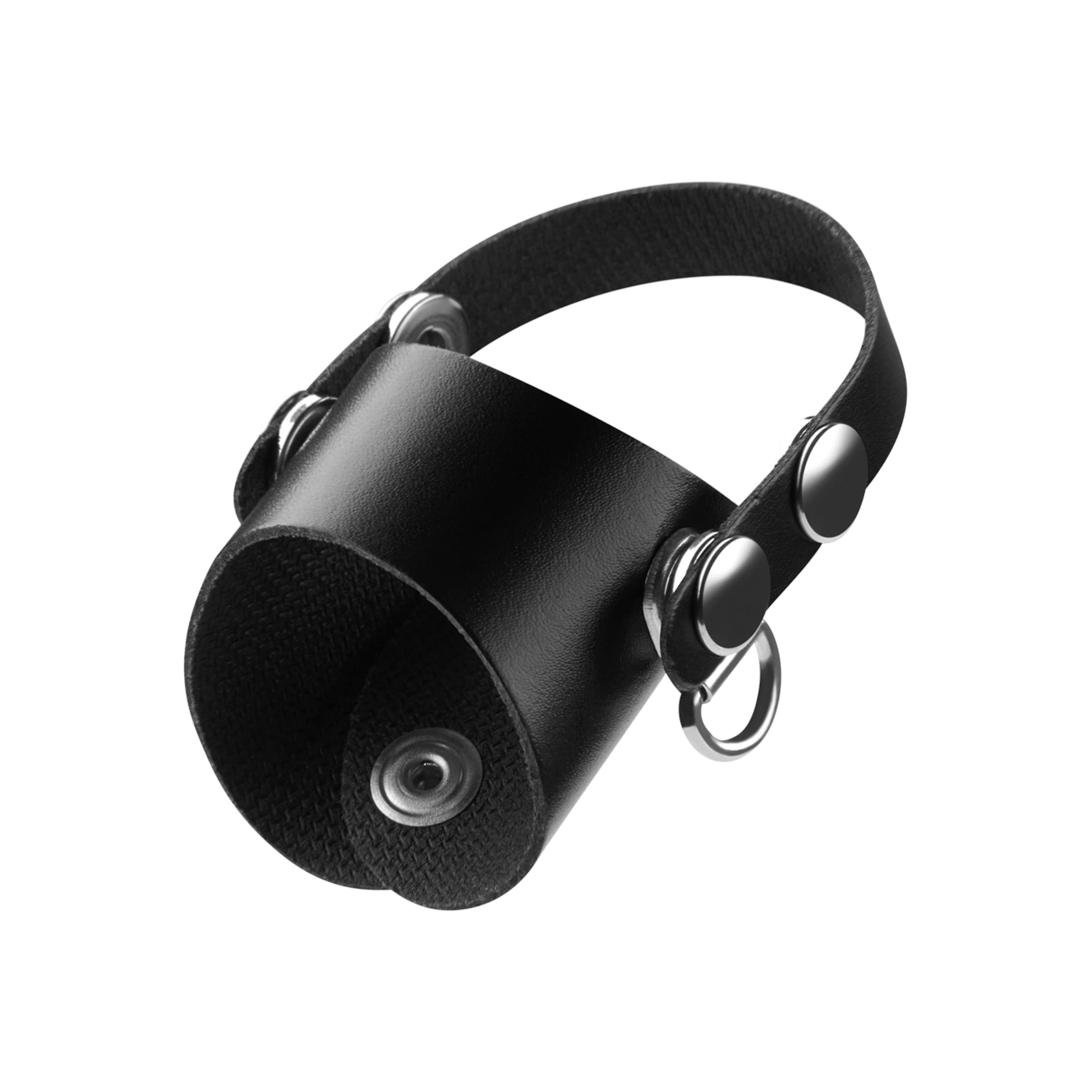 eikelmanchet-met-riemen-Zwart-5