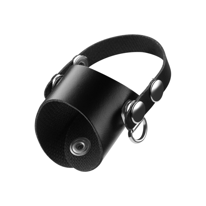 eikelmanchet-met-riemen-Zwart-5