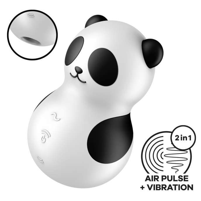 satisfyer-pocket-panda-9-cm-Wit-Zwart-1
