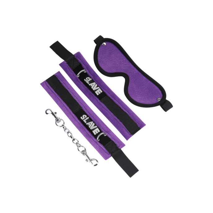 bondageset-met-strass-3-delen-Lila-Schwarz-Silber-3