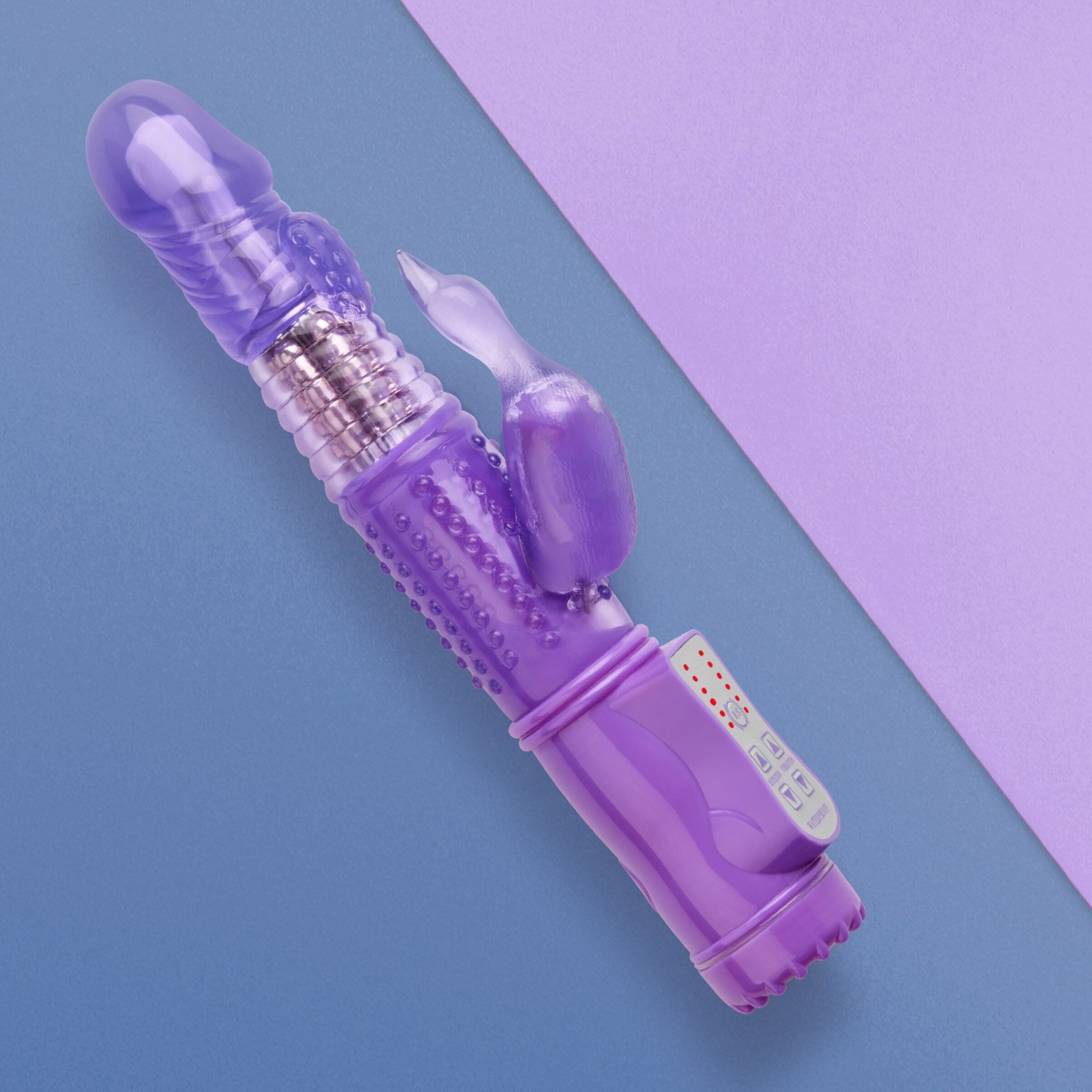 vibromasseur-à-perles--hy]rotatif-23-cm-Argent-Transparent-Violet-2