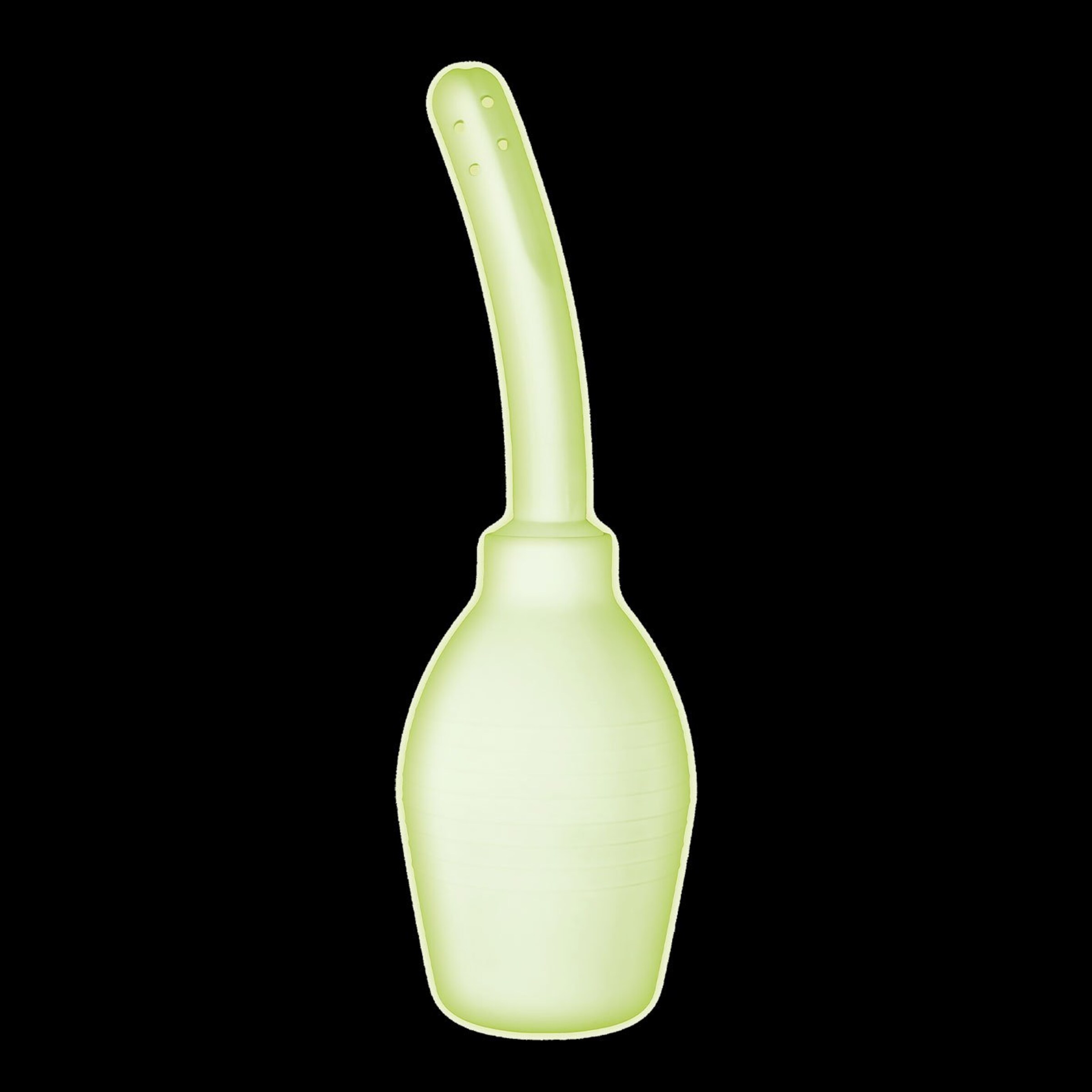 glow-in-the-dark---anal-douche-Neongeel-Wit-2